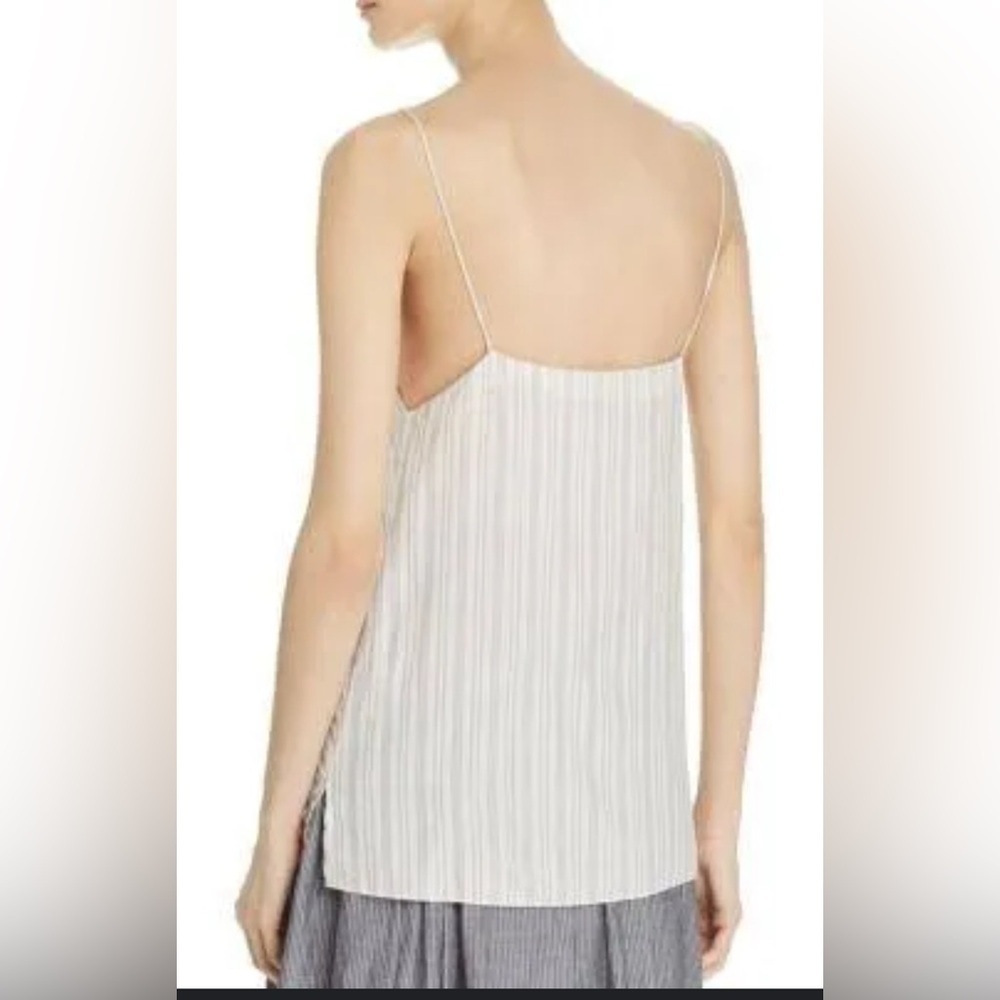 Vince Cream Fitted Asymmetrical Camisole - Picture 3 of 7